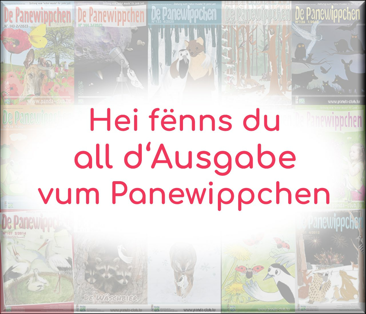 Hei fënns du all d'Ausgabe vum Panewippchen